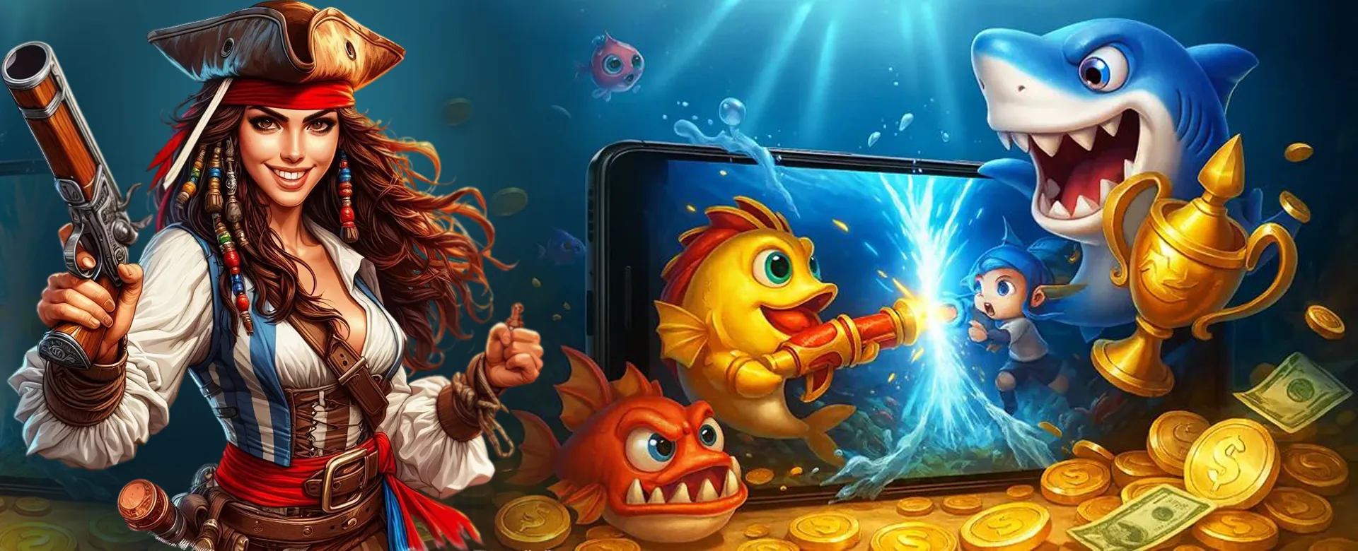Mobile gaming experience with PinasJili logo